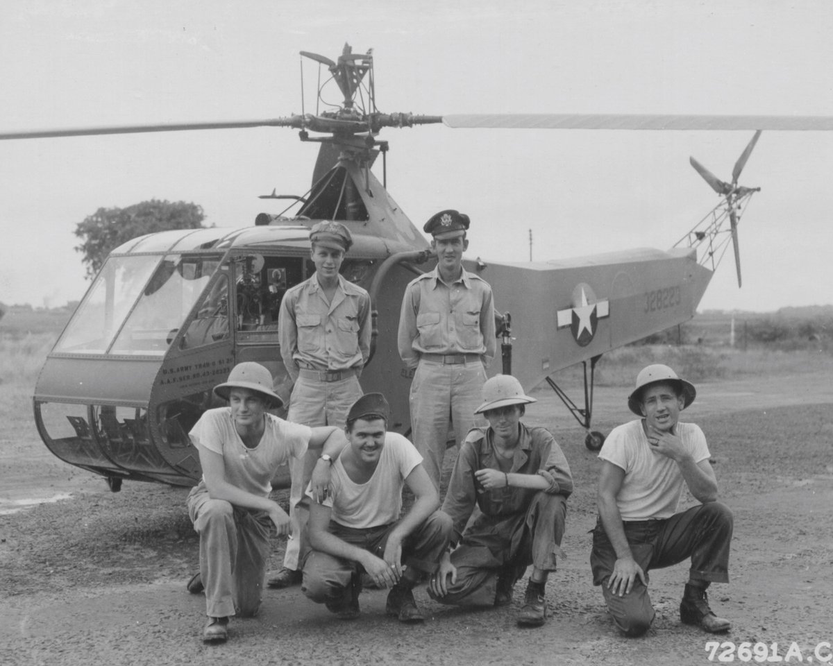 25 APRIL 1944 – FIRST BATTLEFIELD HELICOPTER EVACUATION In a watershed moment in U.S. Army aviation history, the first battlefield helicopter evacuation was performed on 25 APR 1944, presaging the dominance that rotary aircraft would assert in Army aviation in later years.