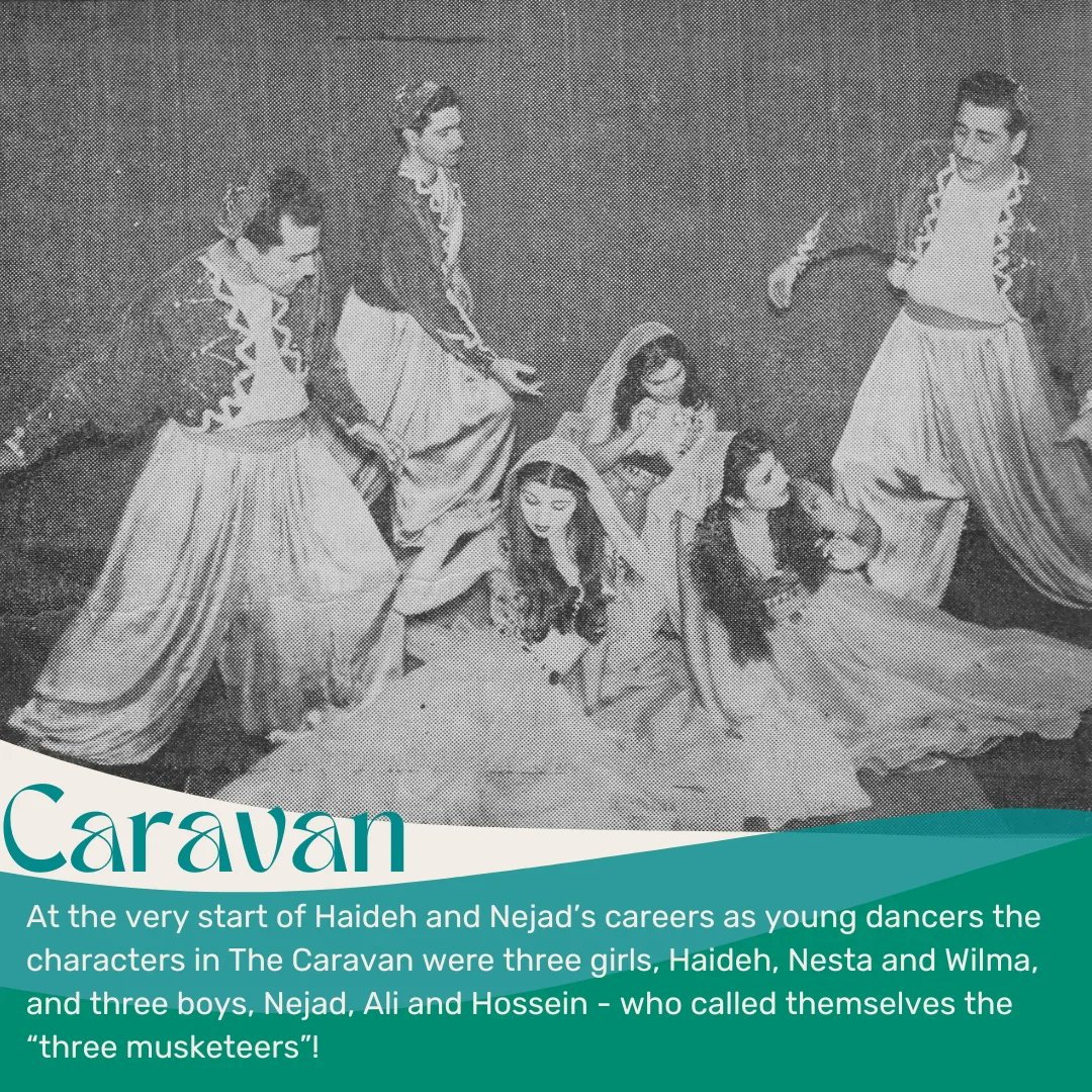 This Saturday's workshop is the first of 6 with Sahba Music! In this workshop, we will be focusing on the Caravan. This dance was described by Haideh as 'the most important ballet' in her memoir. We're super excited to see what Sahba Music has planned. See you on Saturday!