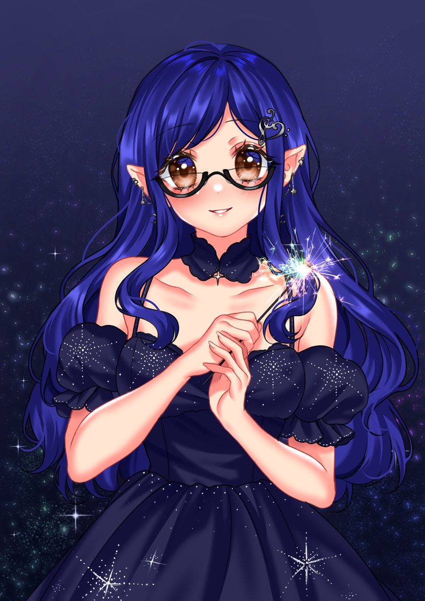 I'm excited to celebrate my debut with you! ✨🌠 💫 May 18th at 6 PM EST 💫 🎨: @naomochii 🎵 #Vtuber 🎵 #MusicVT 🎵 #VtuberDebut 🎵