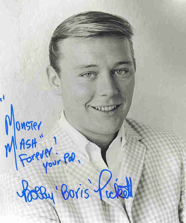 Apr25,2007 #BorisPickett or Bobby Picket (Robert Pickett) dies at 69. Singer 1962 #1 novelty song 'Monster Mash' spoof on the dance crazes popular in 1960's. 1962 the single was originally banned by BBC in the UK, it was deemed offensive. Re-released 1973 in UK