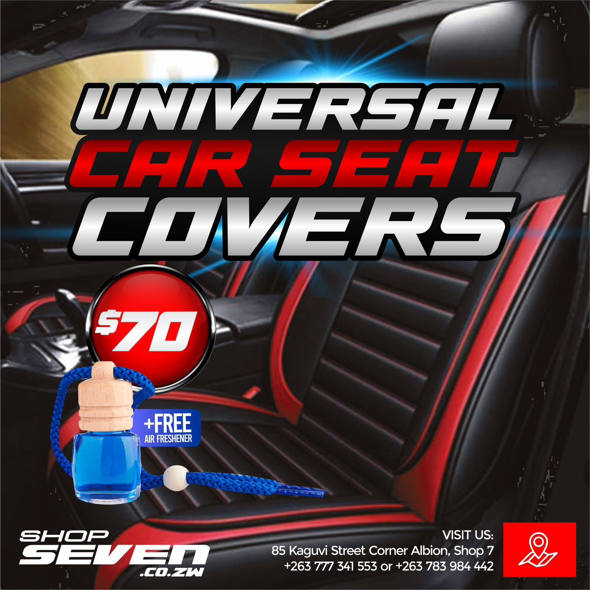 shop7zw's tweet photo. Universal Seat Covers for 5 seater vehicles available at only $70. ➡️0777341553 ➡️85 Kaguvi corner Albion, Shop 7! https://t.co/BiTK9KLB2a