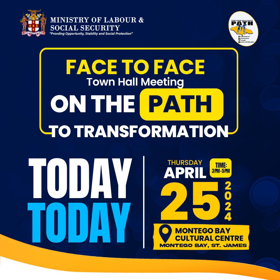 JamaicaMlss's tweet image. Today’s the day! We’ll be at the  Montego Bay Cultural Centre, St. James. Let’s keep the dialogue going!

#OnTheRightPATH #PATHToTransformation #EmpoweringforChange #MLSSandYou #MLSSCares #PATH #MLSSServingJamaica