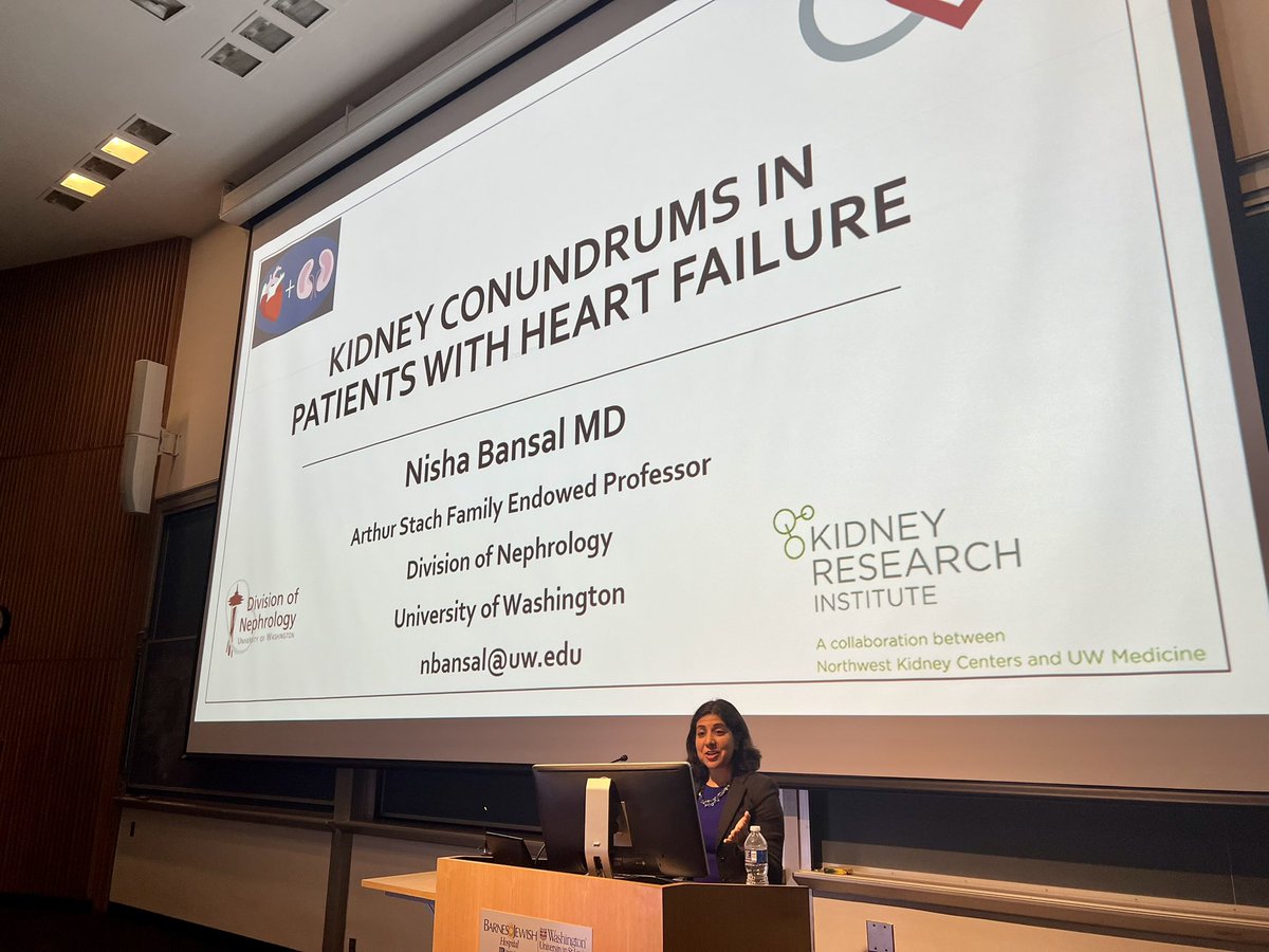Fantastic MGR from Dr. Bansal @NishaKidneyDoc on cardio-renal challenges and their highly innovative Kidney - Heart consult service - inspiring!! @WUDeptMedicine 👏👏👏