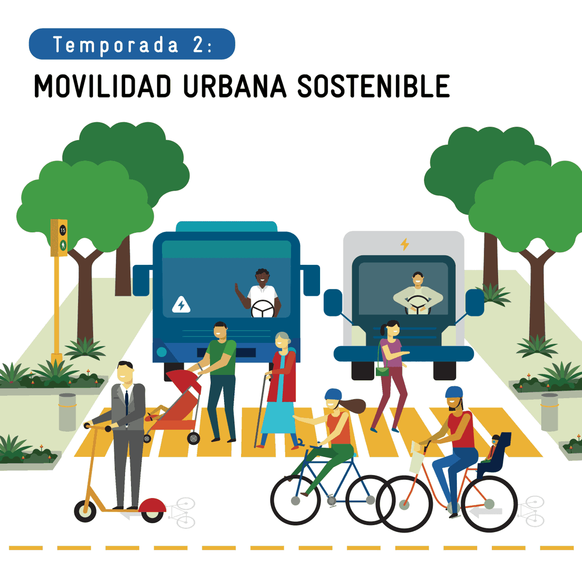 La #SeguridadVial🚸 implica capacitar a operadores de #transporte público 🚌 para: -Visibilizar a peatones y ciclistas 🚴 -Aumentar su sensibilidad hacia sectores más vulnerables 👵 -Reforzar su conocimiento para evitar accidentes 🚑. Conoce más 🎙️👉open.spotify.com/episode/4KAvSP…