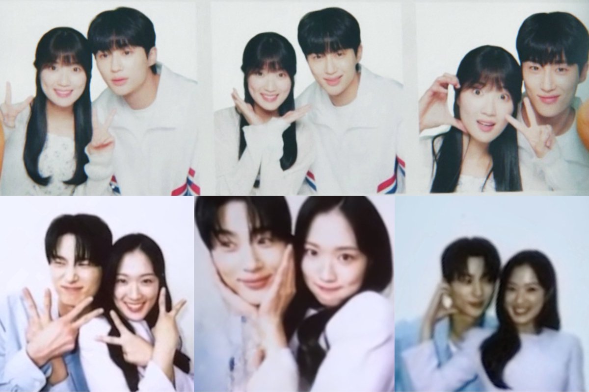 15년 전 첫 데이트날 찍었던 사진 
15년 뒤 포즈 따라서 찍은 느낌..이러기