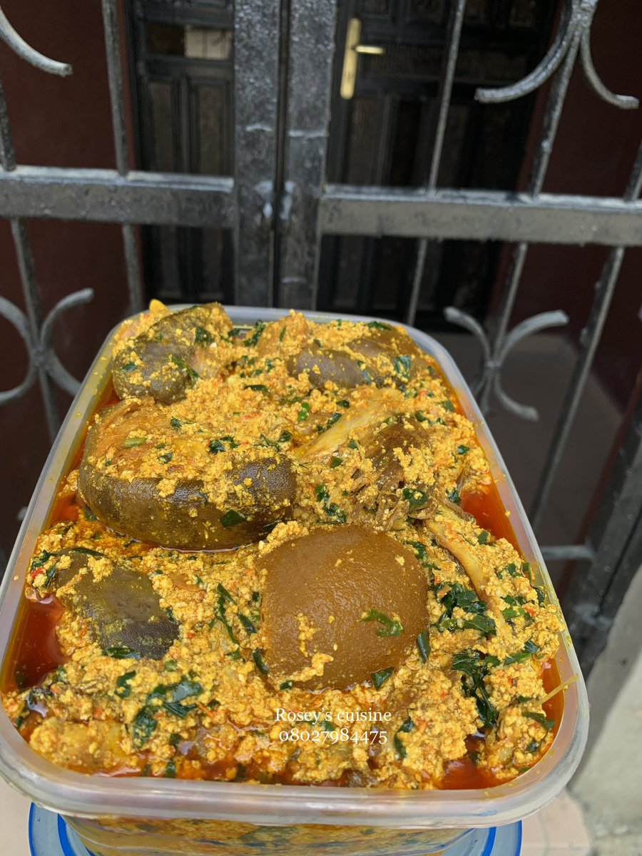 Egusi never looked any better My customers are chopping lifeee😍