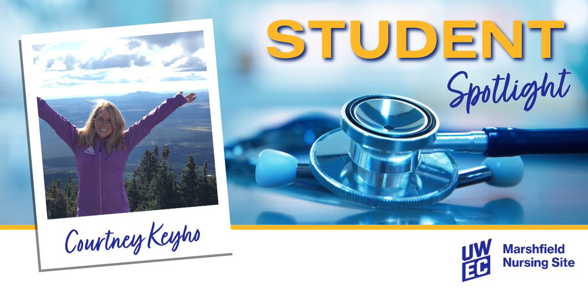 MFLD_Nursing's tweet photo. Meet Courtney, a senior from Minnetonka, Minnesota. She loves snowboarding, water skiing, and spending time with loved ones. Inspired by her passion for science and patient connections, Courtney chose nursing at UWEC Marshfield. https://t.co/bgTdgpe9g4