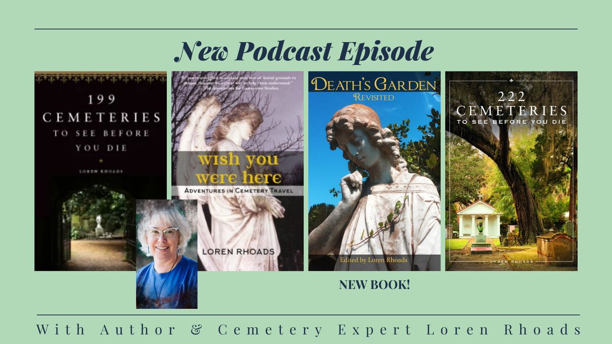 Listen on @iHeartRadio, Google podcasts, @spotifypodcasts, or wherever you listen to podcasts or simply follow this link:theordinaryextraordinarycemetery.com/episode-181-de… Also on YouTube:youtu.be/DyJXVKcB6I0?si… #cemetery #author #interview #podcast