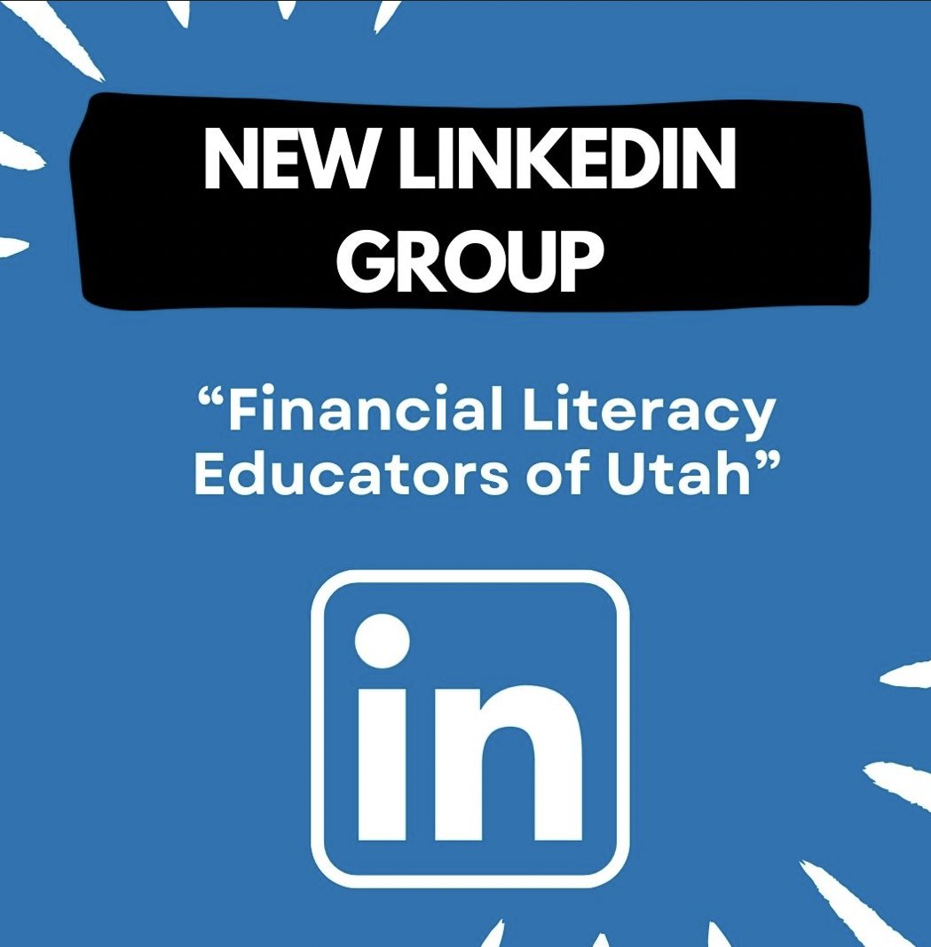 utjumpstart's tweet image. Utah Educators! Join our new groups in FaceBook and LinkedIn! &quot;Financial Literacy Educators of Utah&quot; #financialliteracymatters