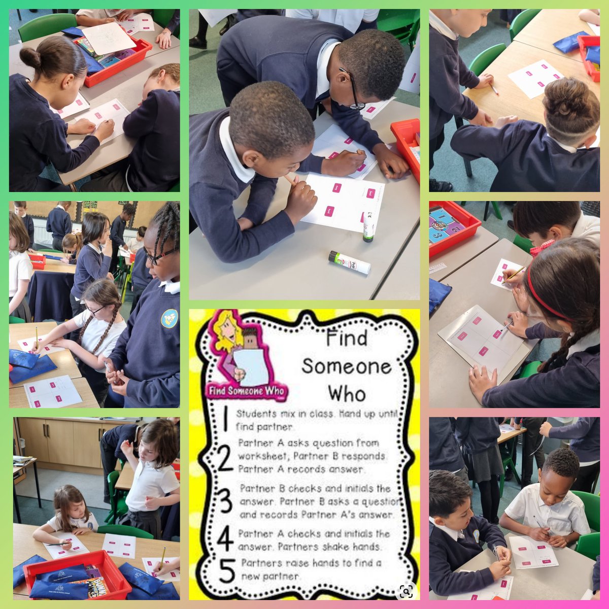 Team GA used the Kagan structure 'Find Someone Who' to help them write similies about tigers.
@KaganUK @KaganOnline #cooperativelearning #PrimaryEnglish #similes