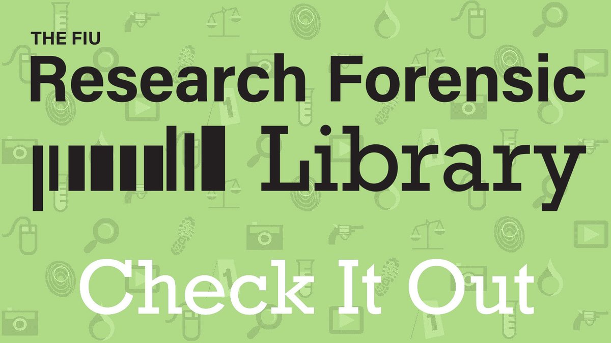 FIU_Forensics's tweet image. Today's daily digest from the @FIU #Research #Forensic Library is out with articles on #Delta9, #detection dogs, and #carbonmonoxide. Read online or subscribe to receive the latest publications via email mailchi.mp/4f9dcc7fe894/f…
