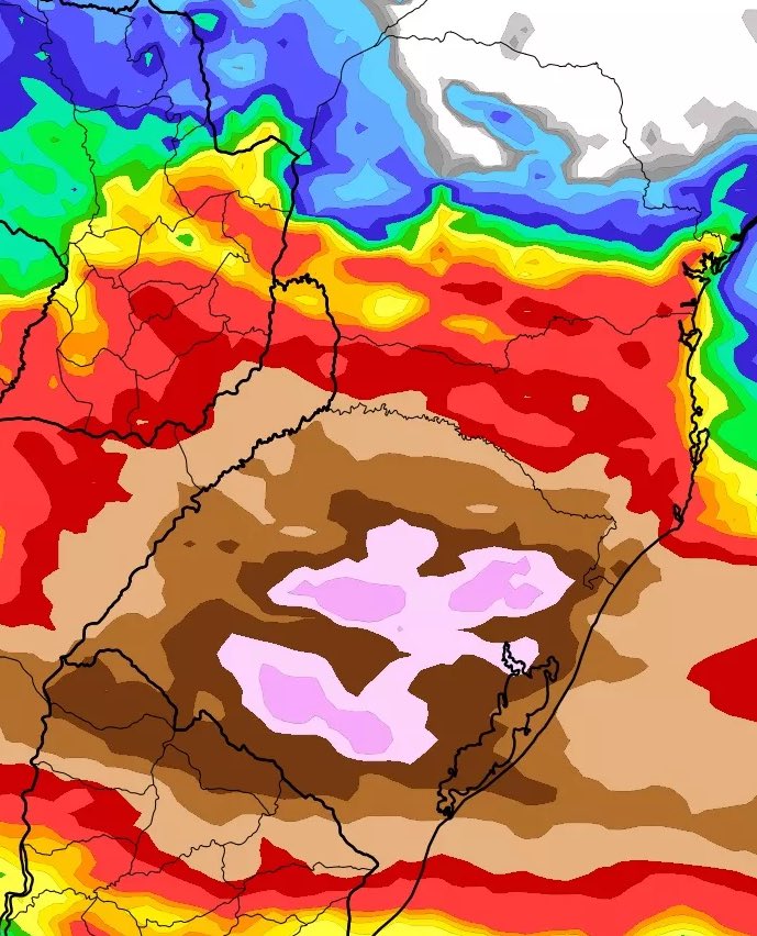 metsul's tweet photo. 🔴 ATENÇÃO - ALERTA | Alerta de perigo por chuva excessiva e risco de temporais no Sul do Brasil neste fim de abril e início de maio. Cenário é semelhante aos extremos de chuva do segundo semestre de 2023 com prováveis enchentes.

‼️ Leia o alerta: https://t.co/EahBmDs02V https://t.co/erWsga25oK