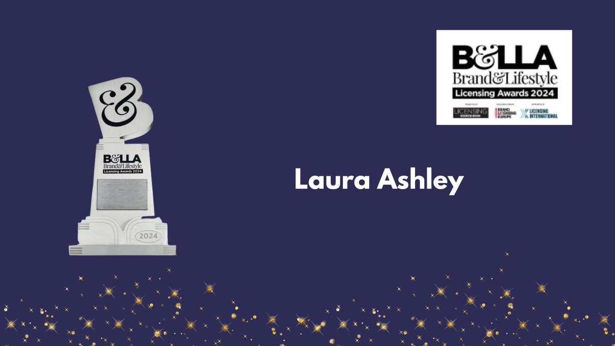 The Licensing Awards / The B&LLAs (@licensingawards) on Twitter photo The #BELLAS24 Best Licensed Design-led Lifestyle Brand: <a href="/LauraAshleyUK/">Laura Ashley</a>
Sponsored by Poetic Brands The #BELLAS24 Best Licensed Design-led Lifestyle Brand: <a href="/LauraAshleyUK/">Laura Ashley</a>
Sponsored by Poetic Brands