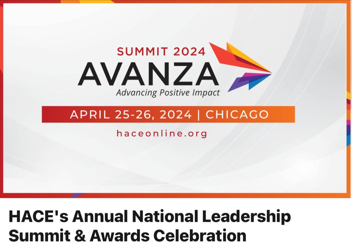 Attending HACE 2024 Avanza Summit! Looking forward to the speakers, networking and sessions. 
@HACEMOSatATT #LifeatATT @Hace_Online @HROperations21