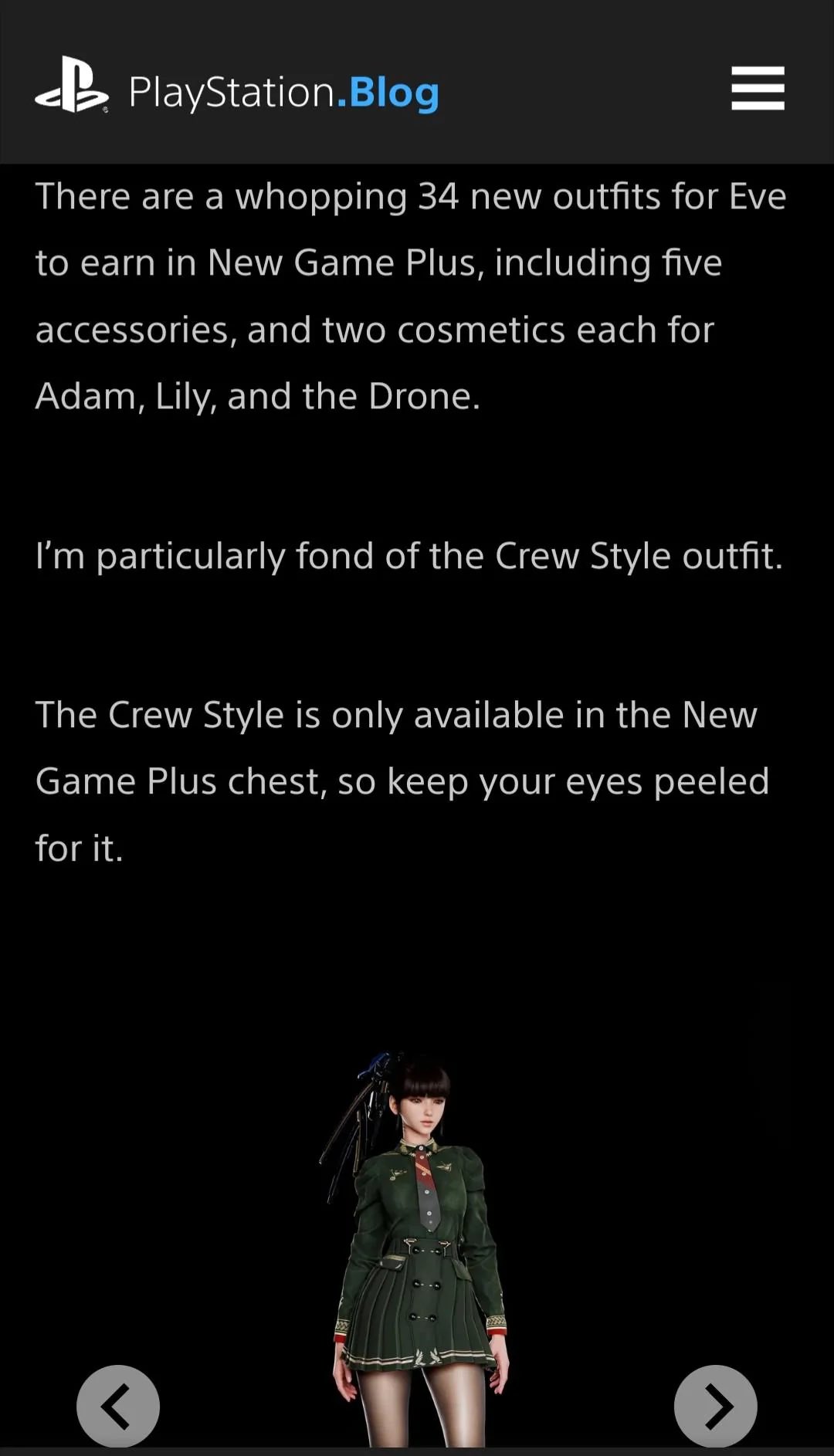 Grummz on X: &ldquo;NG+ in Stellar Blade has 34 more outfits to unlock 