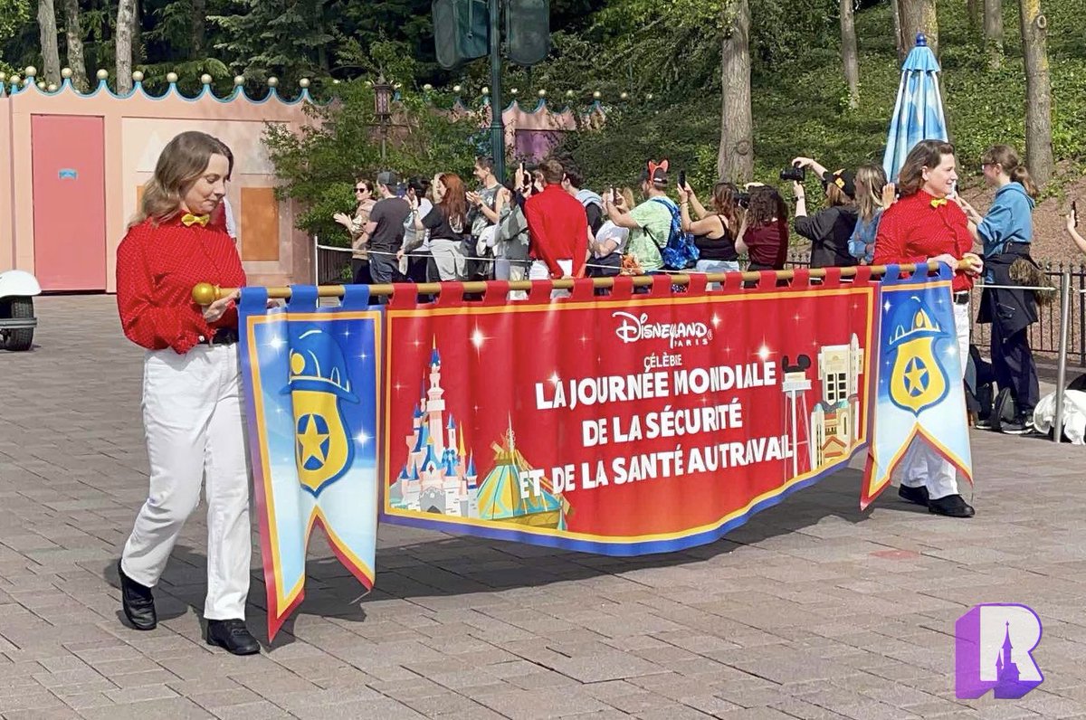 ⛑️ This Sunday, April 28 for #WorldSafetyDay, Disneyland Paris will once again highlight Cast Members who watch after Guest safety in any form with a pre-parade celebration before Disney Stars on Parade. Come cheer and thank these everyday heroes!