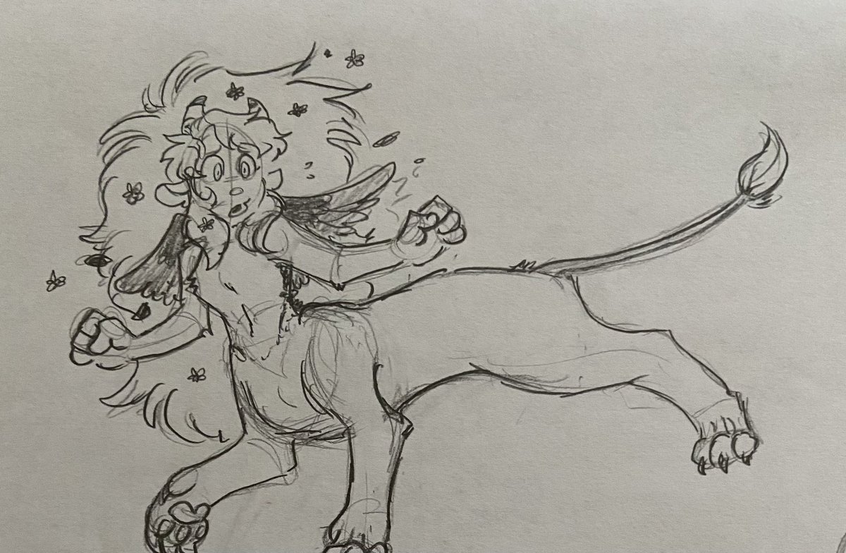 A small doodle of Centaur Julie from my Centuar! Julie AU! #welcomehome #welcomehomejulie #centaurjulieau