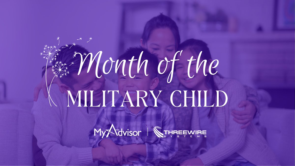💜 April is the #MonthOfTheMilitaryChild! 💜 We want to take a moment to recognize and honor the strength and resilience of the children of military families. 

At MyAdvisor, we're honored to support military families.

hubs.li/Q02tWX4S0