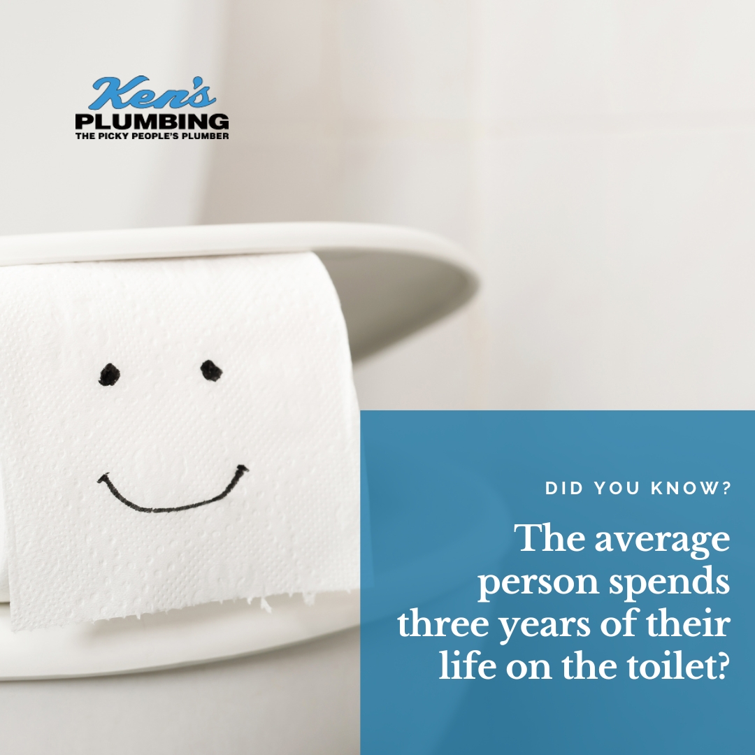 kensplumbinggvl's tweet image. Did you know?
The average person spends three whole years of their life sitting on the toilet. Let’s make sure it's a comfortable seat! 🚽 #PlumbingFacts #PorcelainThrone