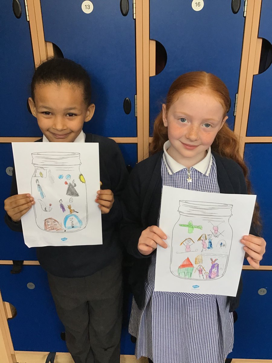 milton_primary's tweet photo. This week during our English lessons we have been thinking about our hopes and dreams💫 and have created dream jars to store these thought. We discussed the differences between our dreams and the dreams of refugee children . https://t.co/EfZxCuOw9P
