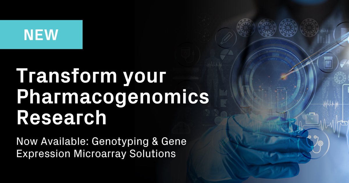 AzentaSciences's tweet image. Genotyping and gene expression #Microarray technologies are advancing the field of #Pharmacogenomics by providing powerful tools for studying gene expression patterns and identifying genetic factors that influence drug response.
Explore microarrays: hubs.ly/Q02tZxwY0