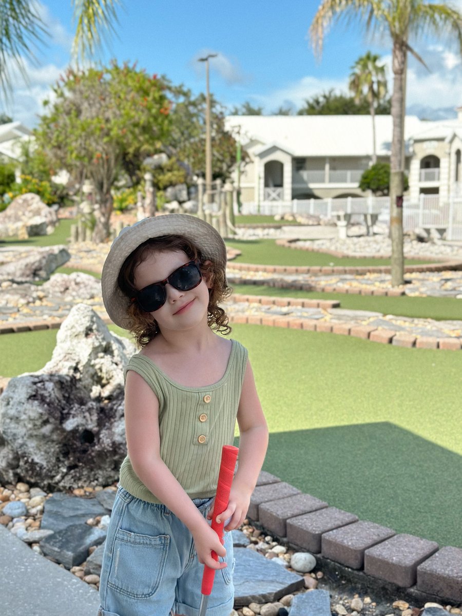 Spotted: A little trendsetter mastering mini golf at Summer Bay Orlando ⛳️ 📸@hellokimberlee