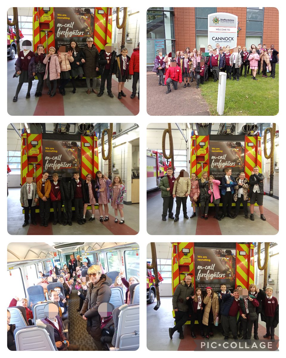 MoatHallPrimary's tweet photo. A very successful train journey to Cannock Community Fire station today! Thanks to @StaffsFire, 5Holyrood had a superb time learning about water safety, fire hazards, being money smart, being a good citizen and had a go at practising CPR! #FireSafety #SafeAndSound #moathall https://t.co/xGG9nifjVW