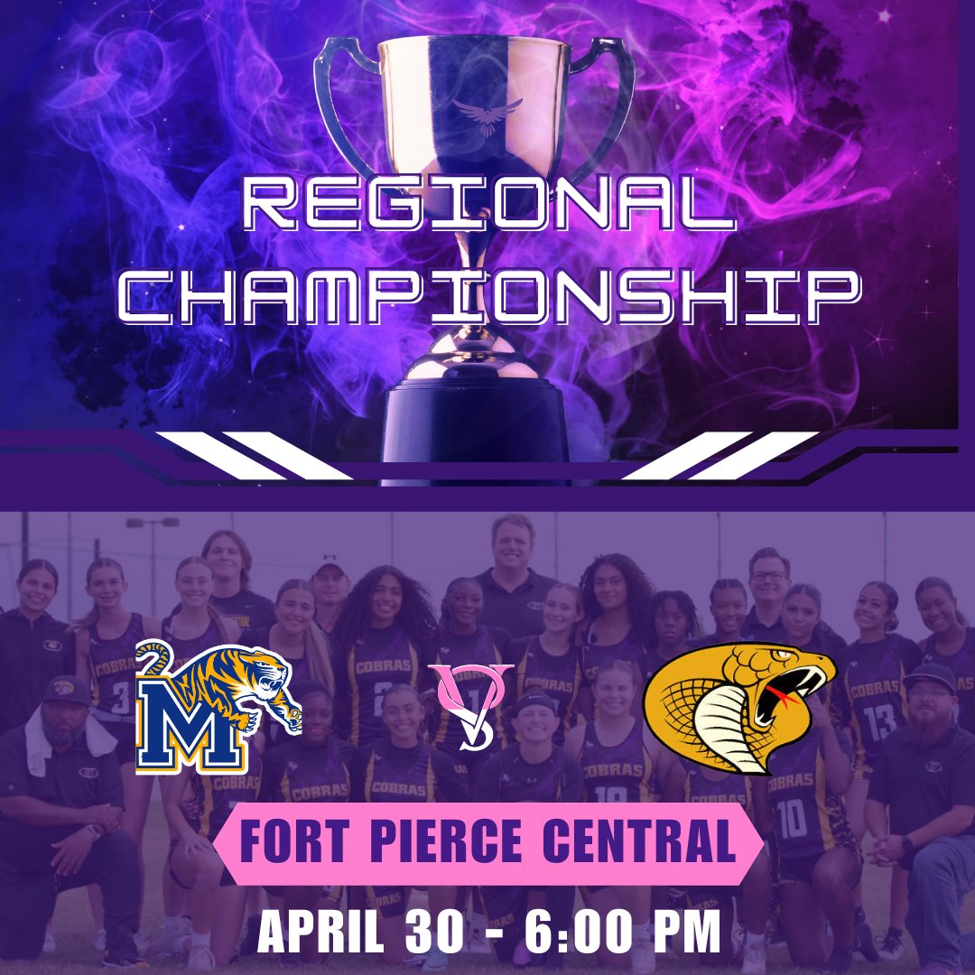 🚨IT'S OFFICIAL🚨 we are hosting our first Regional Championship this Tuesday at 6 PM. FORT PIERCE STAND UP! Calling all friends, family, and fans: come out and support your LADY COBRAS!🐍🐍🐍 #commit #compete #repeat