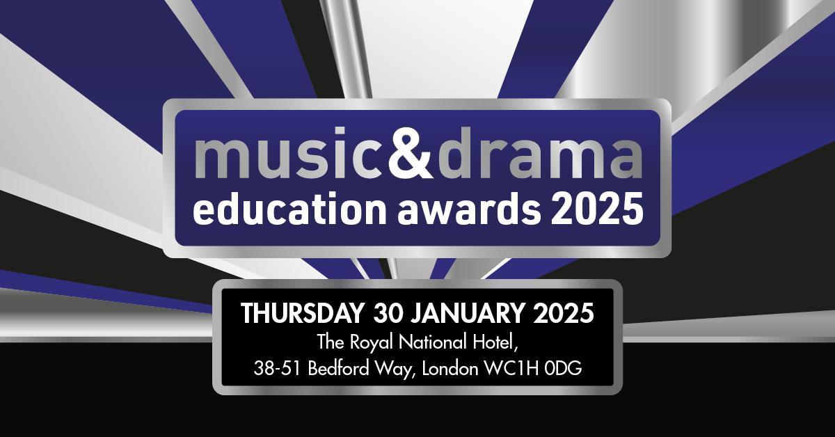 Nominations are now open for the 2025 Music & Drama Education Awards! View our full list of categories, and submit your nominations today musicdramaedawards.com/MDEA2025/en/pa…
