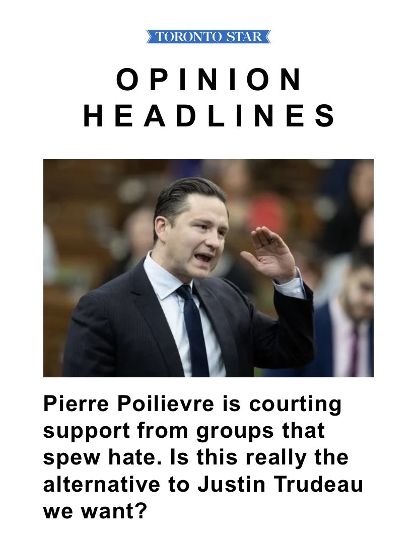 It looks like the Poilievre implosion has already started. Who would have thought that welcoming an endorsement from Alex Jones and visiting roadside Hillbilly encampments while drunk could hurt a campaign?