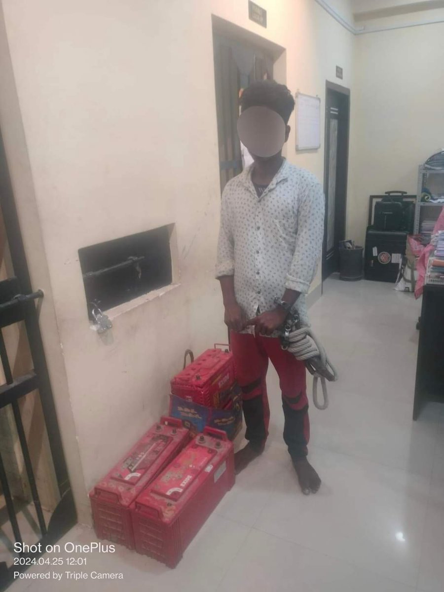 A Nagaon police team from Missa OP in an operation recovered batteries which were stolen. In this regard one accused has been arrested for further legal action. @gpsinghips @assampolice @d_mukherjee_IPS @dc_nagaon @diprnagaon