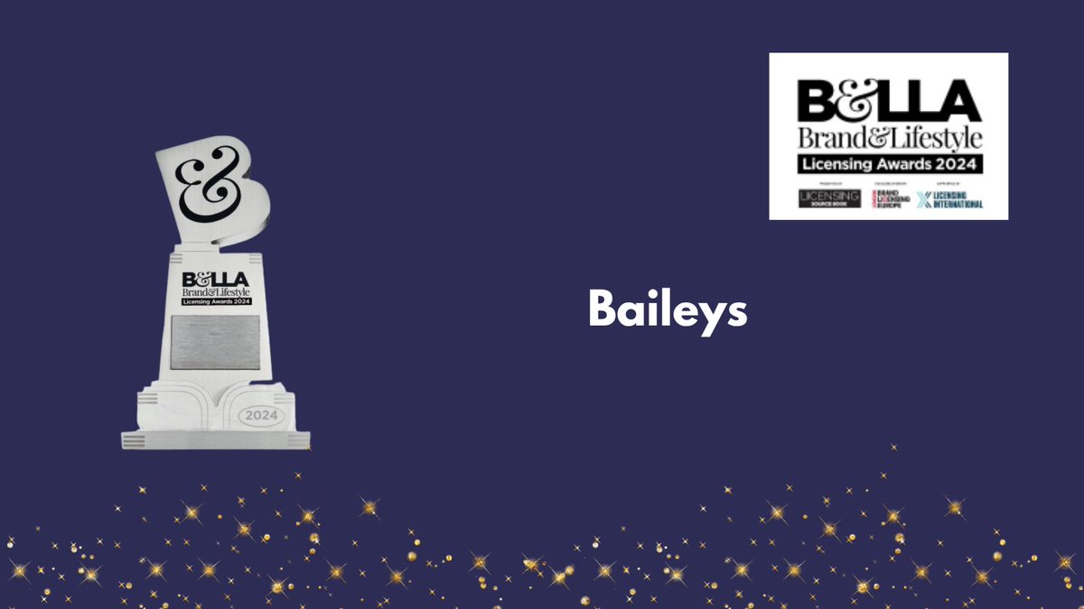 The #BELLAS24 Best Licensed Food or Beverage Brand: <a href="/Baileysofficial/">Baileys</a>
Sponsored by <a href="/StationeryBytes/">London Stationery Show</a>