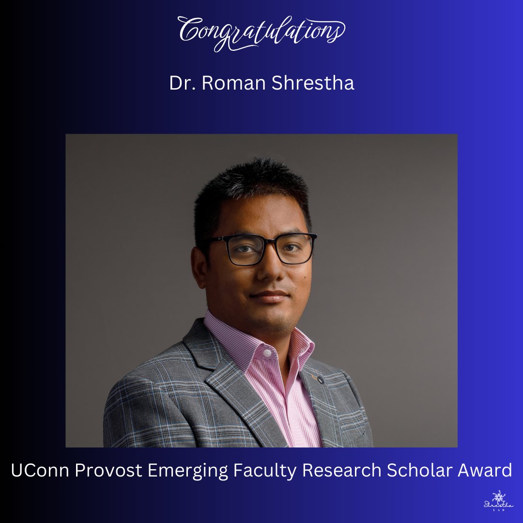 🎉 Exciting news! 🎉
Congratulations to our PI @romanshre for receiving the Emerging Faculty Research Scholar Award for Excellence in Community Engaged Scholarship from the UConn Provost for his impactful work! 🏆 
 #ResearchExcellence #HealthcareInnovation