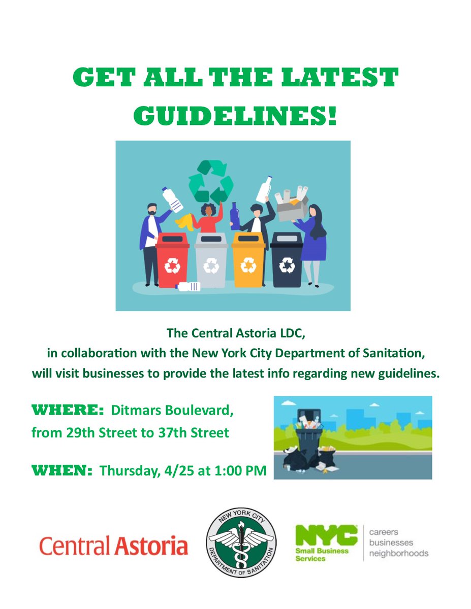 WILL WE SEE YOU ON #ditmarsblvd TODAY?

Made possible by @NYC_SBS Neighborhood 360° & is a collaboration with @NYCSanitation.  

@CabanD22 @tiffany_caban

#centralastorialdc #astoriaqueens #AstoriaNY #ditmarsblvd #KeepAstoriaClean #supportlocalbusinesses #shoplocalshopsmall #DSNY