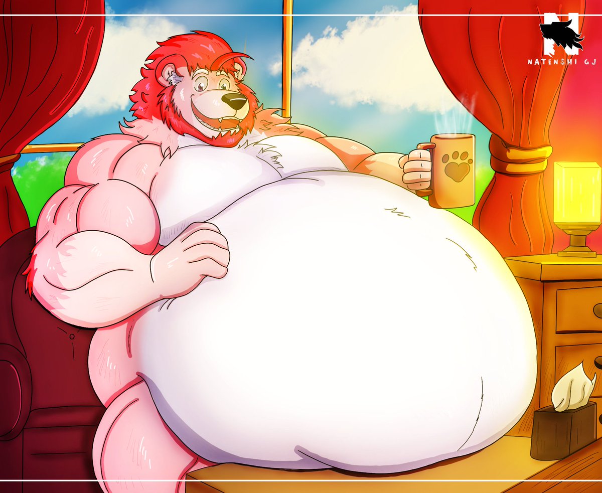 Thank you x.com/Gesteros_ for the amazing art once again, My adorable and not so little bear bought to life once again.