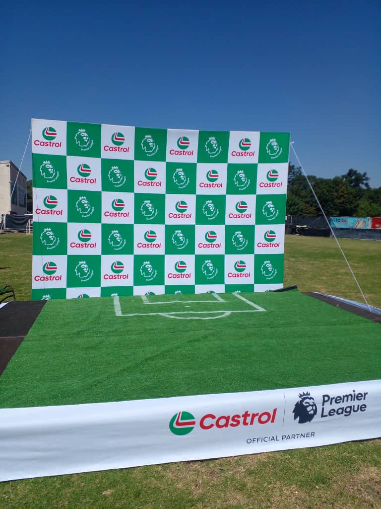 The Efficacy Media team joins the Castrol Premier League Trophy Tour, offering media support at Belgravia Sports Club. Peter Ndhlovu, a football legend, interacts with fans. Excited to amplify brands in Africa! #EfficacyMedia #Castrol #PremierLeague #TrophyTour