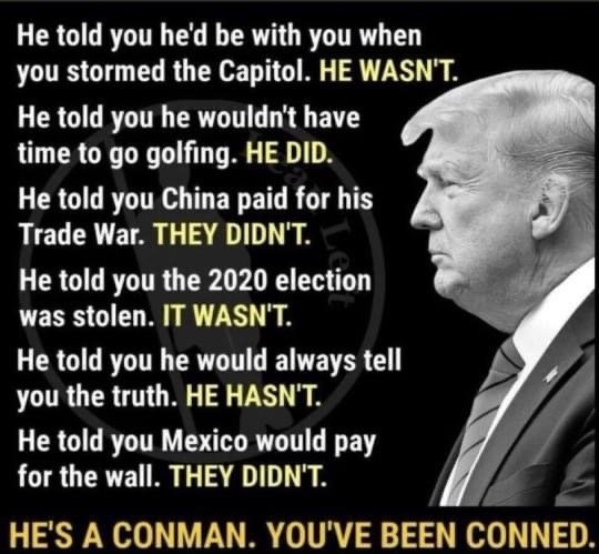 Is Donald Trump the biggest con man, both literally and figuratively, to ever hold the office of the presidency? Yes or No?