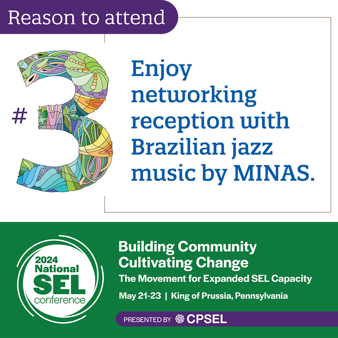 Reason #3 to attend 2024 #NSELconference, May 21-23, King of Prussia: Network and build relationships with other attendees at the May 22 reception with Brazilian jazz music by MINAS. hubs.ly/Q02tZvXg0