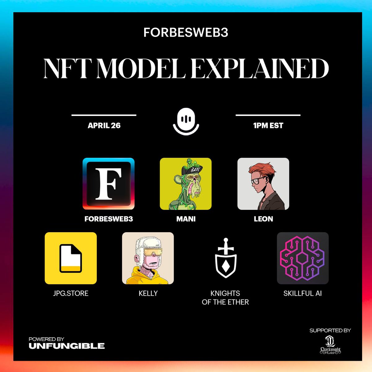 Web3 is innovating fast. And with it, so is the traditional NFT model. Learn more about it in our spaces tomorrow at 1PM EST alongside our panelists @jpgstoreNFT @kellyJOW4411 @KnightsOfTheEth @SkillfulAI @0xManiPatel @leonabboud_