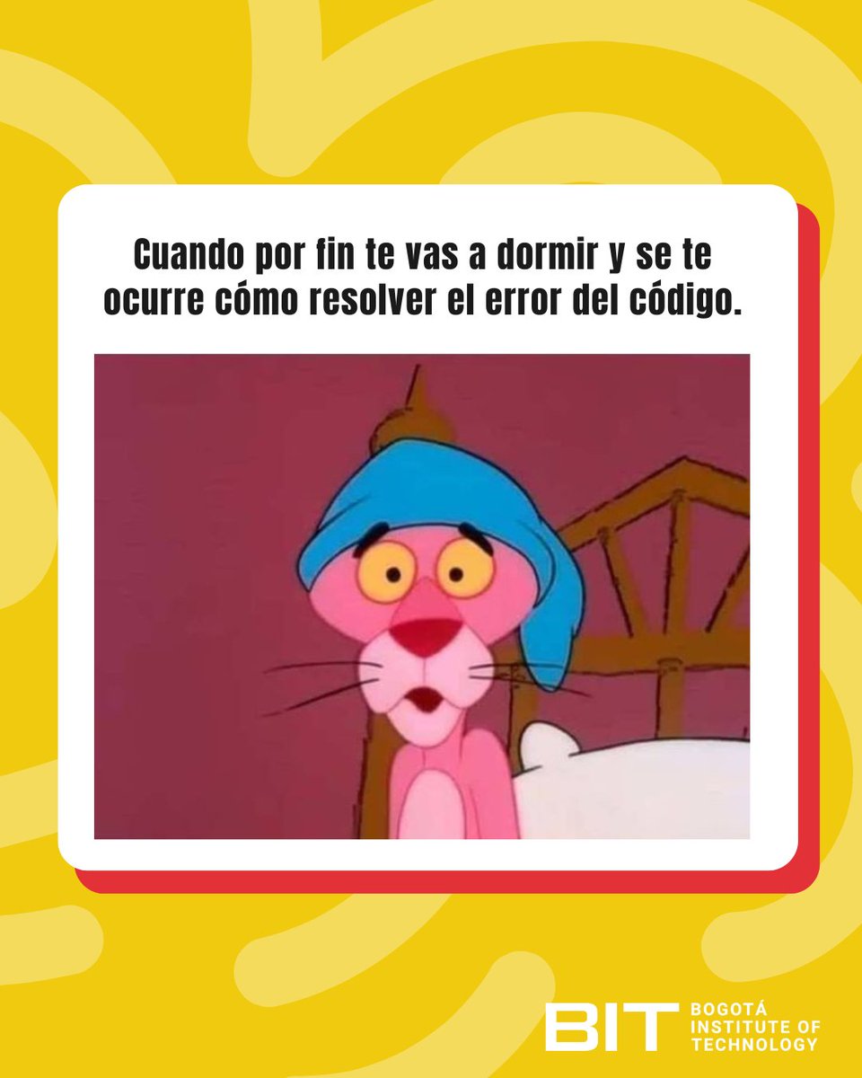 bit_institute's tweet photo. 😅 ¡Solo los programadores entenderán! En #BIT, sabemos que la inspiración puede llegar en cualquier momento, ¡incluso en la hora de dormir! 💻✨

Visita 💻 bit. Institute
📲 3023349919

#BITInstitute #Bogota #Meme #Programadores #Funny #Humor #Memes #MemesdeProgramadores https://t.co/rhIlp0rolc