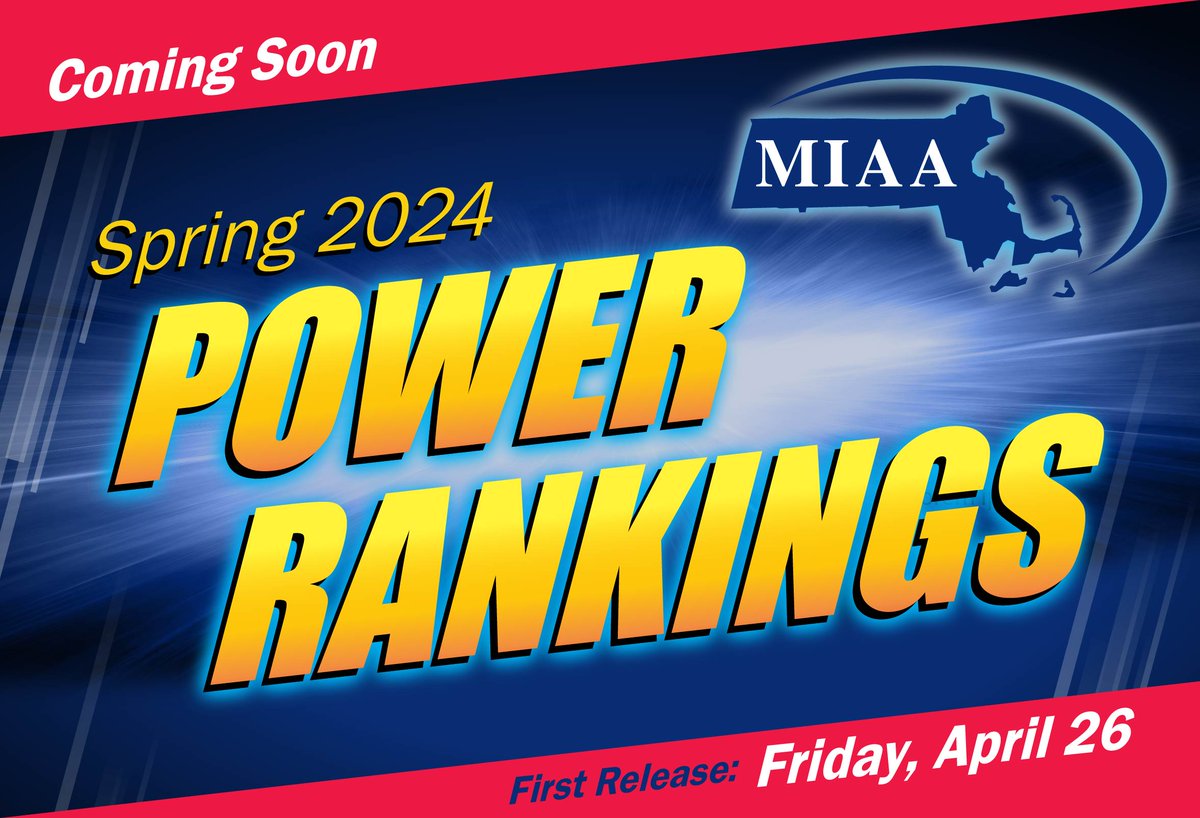 🕚 The clock is ticking ... the first release of Spring 2024 Power Rankings is less than 24 hours away! ☑️ ADs, make sure your scores/schedules are accurate and up to date in Arbiter by the end of tonight. 🔢 📈 Go to miaa.net Friday to see where your team ranks.