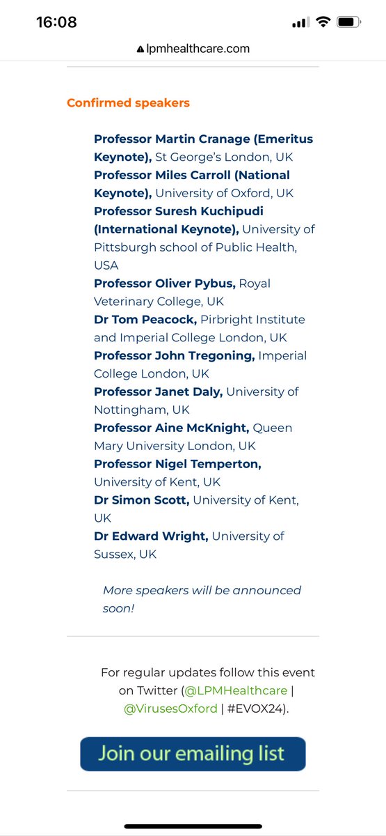 Emerging Viruses 2024, Oxford on 4th Sept 2024: lpmhealthcare.com/emerging-virus… Confirmed speakers below. Send in your abstracts!