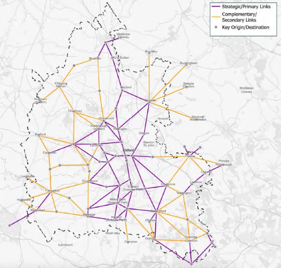 The concept of a countywide cycle network for Oxfordshire has got the go-ahead. The Strategic Active Travel Network, approved at a meeting this afternoon, will link towns, villages and railway stations through traffic-free and low-traffic routes. mycouncil.oxfordshire.gov.uk/documents/s708…