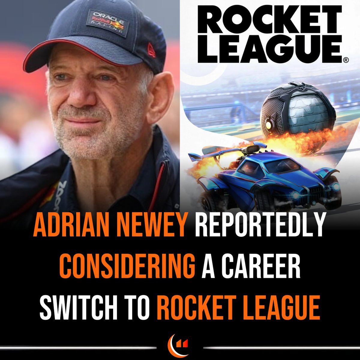 Motorsqorts's tweet photo. 🚨Adrian Newey reportedly is set to leave Red Bull to pursue a career in Rocket League https://t.co/t3HJqaa9nC