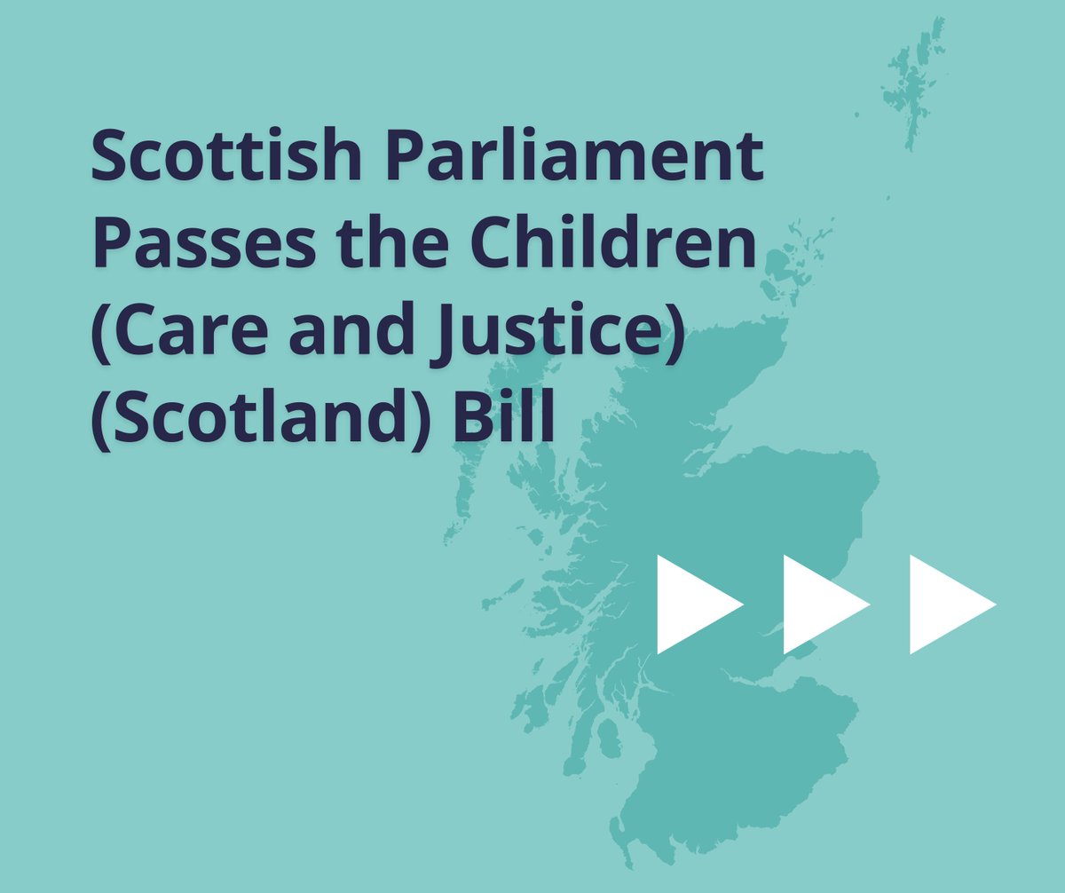 Today, @ScotParl passed the Children (Care and Justice) (Scotland) Bill, taking a significant step forward for Scotland to #KeepThePromise.