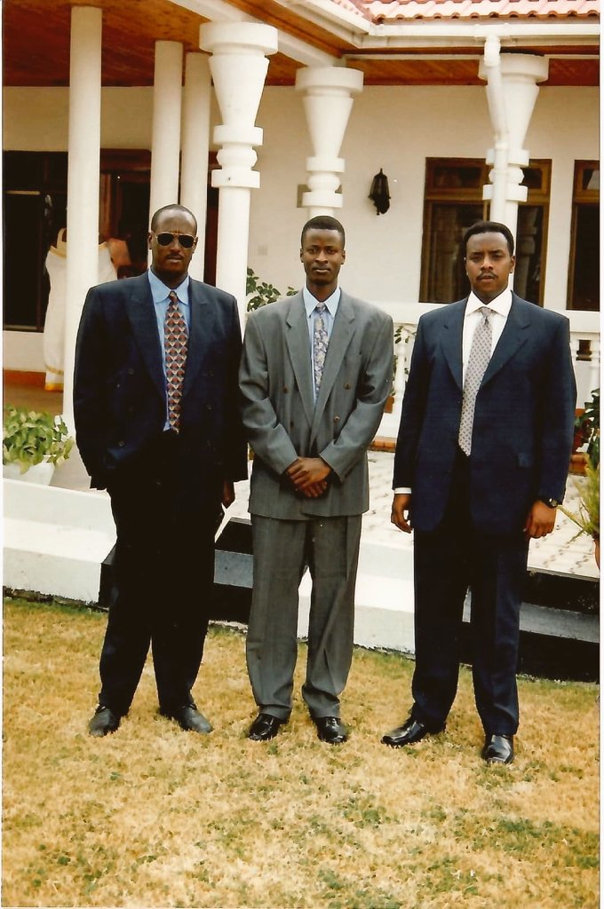 This is 1999 , L-R : Gen. @salimsaleh_ug  , Dr. @josephokia  and our Gen. @mkainerugaba .  Great patriots of Uganda & Africa . #History #VisitUganda