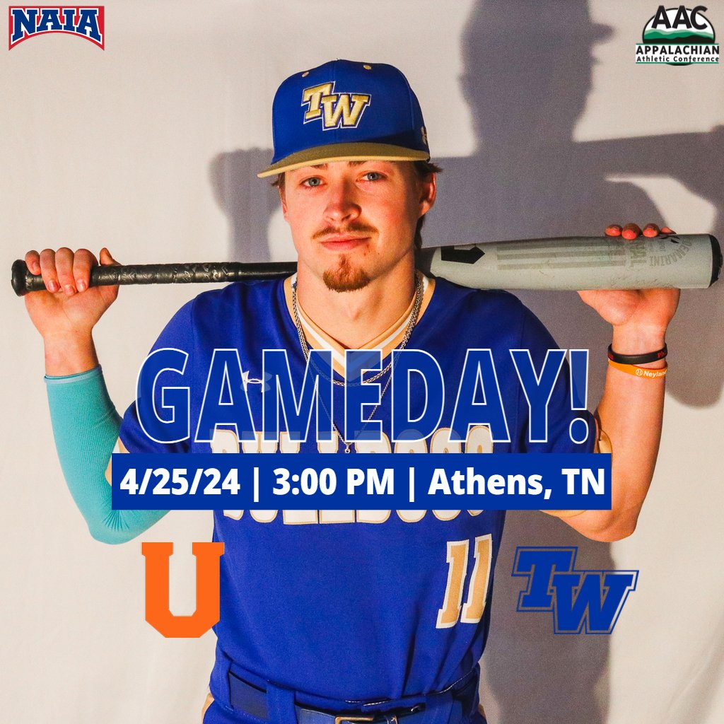 IT’S GAMEDAY! #17 @TWU_Baseball hosts Union Commonwealth University in their final @AACsports series of the regular season this afternoon. GAMEDAY info ⤵️: 📍Athens, TN ⏰3:00 PM ⚾️vs. Union 📈bit.ly/3waWlsh 📹bit.ly/45gY3EK @DPASports