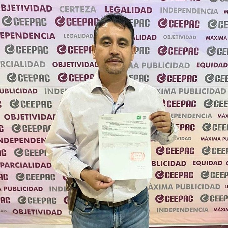 ¡SE CONSUMÓ LA PORQUERÍA! Los tres hombres del @partidoverdemex que dijeron autopercibirse como “mujeres” ya están en campaña (como hombres) DESPOJANDO DE ESAS CANDIDATURAS A MUJERES REALES. El @ceepac y su presidenta Paloma Blanco AVALARON esta violencia política de género. RT