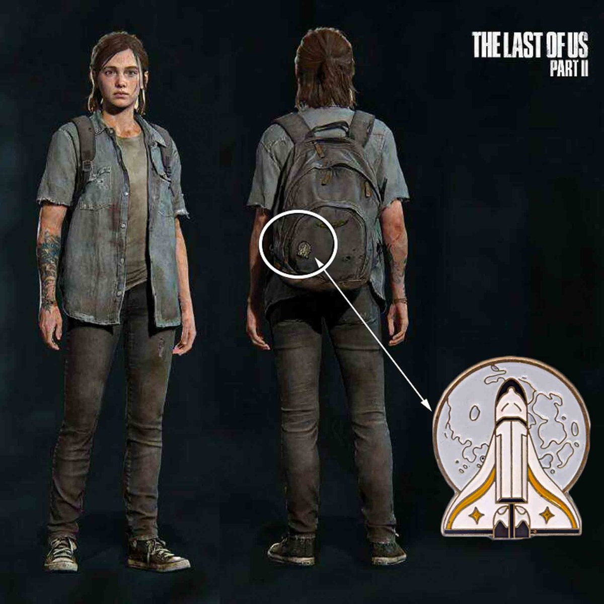 The Last Of Us Rocket Pin !    
Check Here : 2fast2see.co/products/the-l…
----   
#thelastofus #naughtydog #ellie #elliewilliams #thelastofus2 #thelastofuspart2 #joel #joelmiller #tlou #tlou2 #tlouedit #art #thelastofusellie #tlouellie