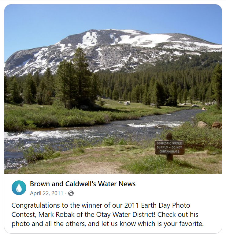 #TBT 13 years ago I won the @brwncald Water News Earth Day photo contest. I took the photo while motorcycling through @YosemiteNPS